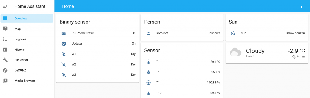 Home Assistant Dashboard
